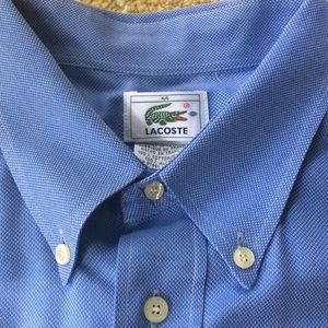 Lacoste Blue Button-down Oxford